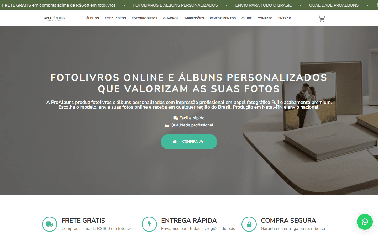 Miniatura do site Pro Álbuns